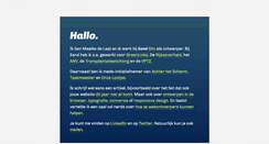 Desktop Screenshot of maaikedelaat.nl